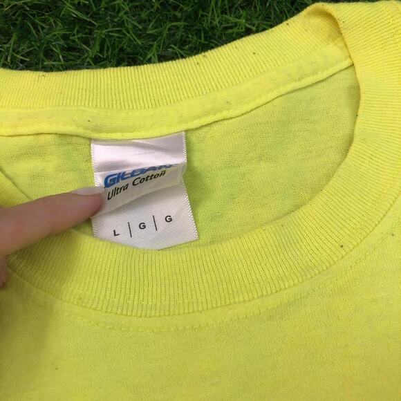 Neon Yellow Robichaud Basketball Bulldog Graphic Tee - Picture 5 of 5